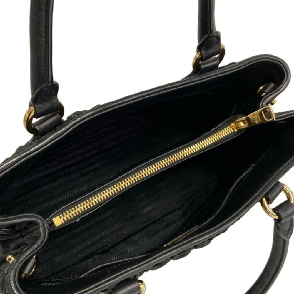 Prada handbag gathered bag black - Picture 7 of 10